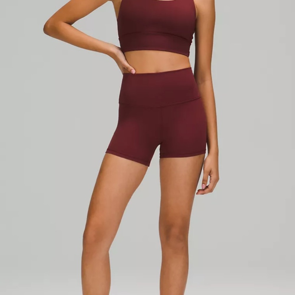 Lululemon burgundy shorts